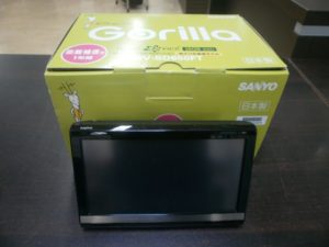 SANYO　ポータブルナビゲーション　Gorillaをお買取りさせて頂きました。
